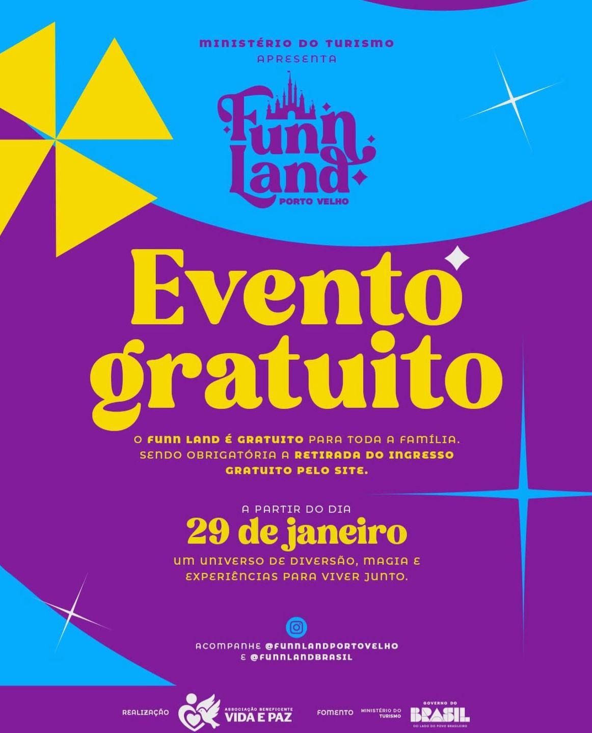 FUNN LAND começa nesta quinta-feira (29) em Porto Velho