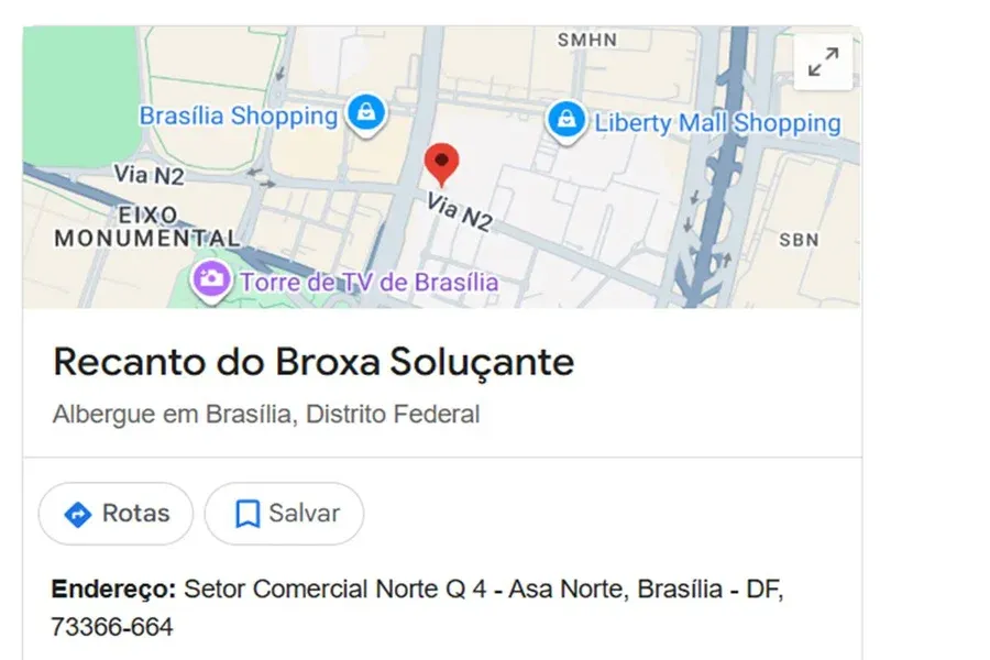 Google remove marcação “Recanto do Broxa Soluçante” do mapa ao lado da Polícia Federal