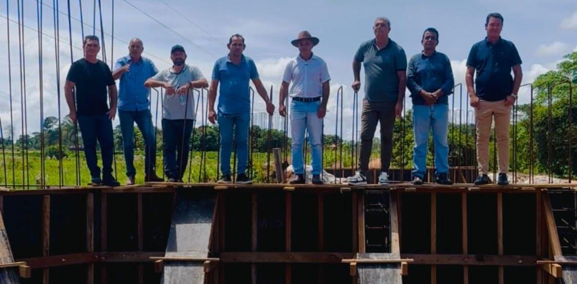 Ismael Crispin acompanha avanço das pontes em São Miguel do Guaporé