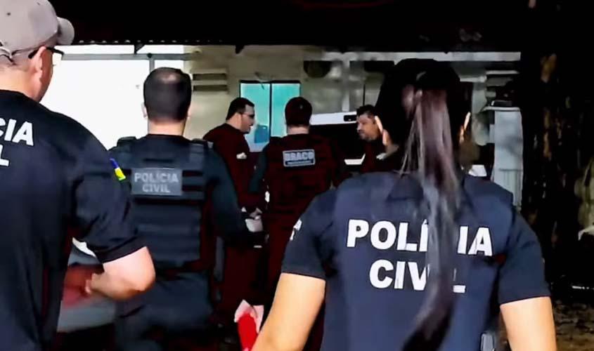 Polícia Civil desarticula esquema de extorsão e prende suspeito de atear fogo em rede de internet em Porto Velho