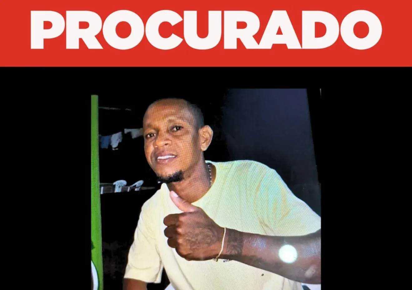 Polícia Civil divulga imagem de vulgo “Teleco” foragido da justiça