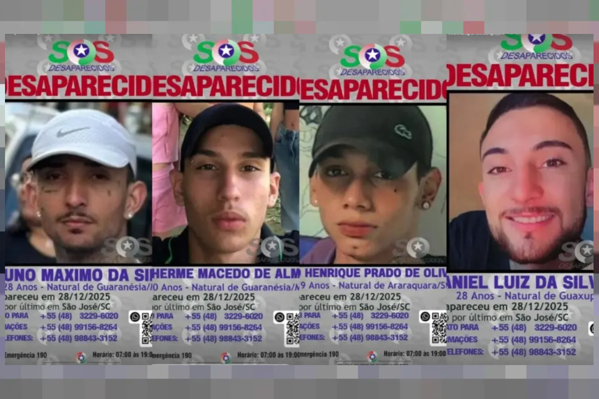 SC: polícia identifica 2 corpos de jovens que estavam desaparecidos