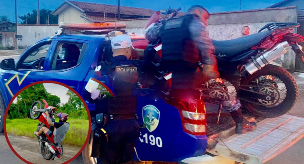 Motociclista com placa adulterada é preso após fuga em RO