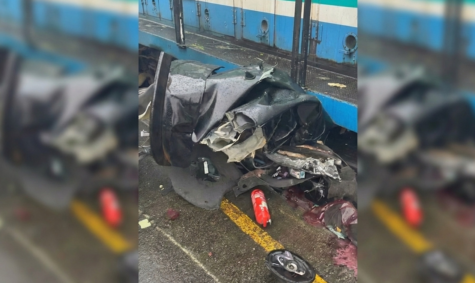 Trem atinge carro e mata uma pessoa no Rio de Janeiro