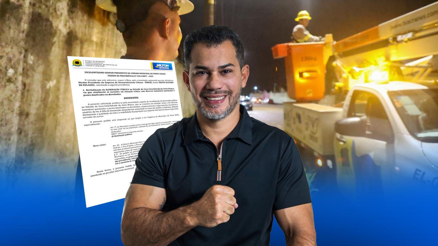 Vereador Nilton Souza tem pedido atendido e iluminação é revitalizada na Estrada da Coca-Cola/Areia Branca
