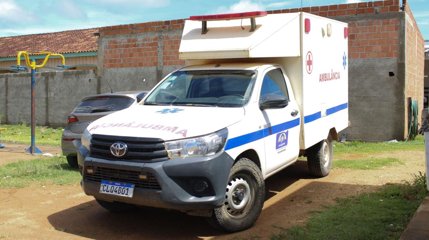 Ambulância destinada por Ezequiel Neiva fortalece atendimento de saúde no distrito de Jacinópolis, em Nova Mamoré