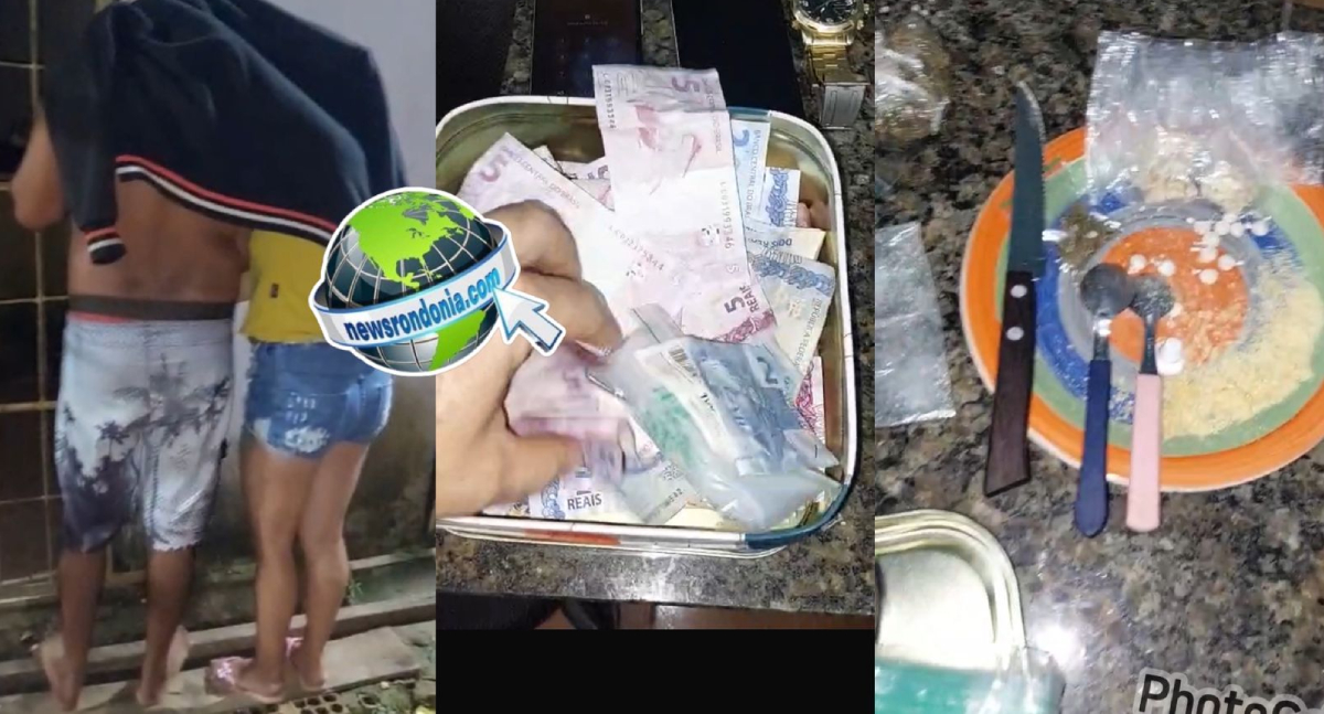 Equipe do Sgt Machado fecha boca de fumo e prende casal no Jardim Santana