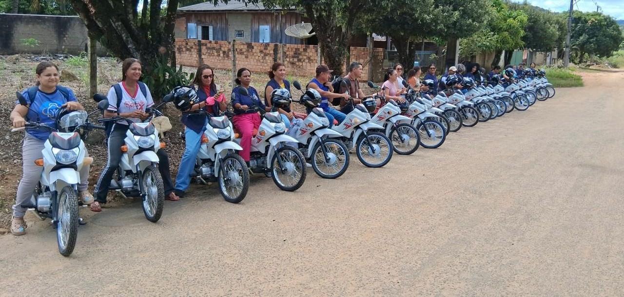 Mandato de Ismael Crispin fortalece saúde em Campo Novo com entrega de 34 motocicletas