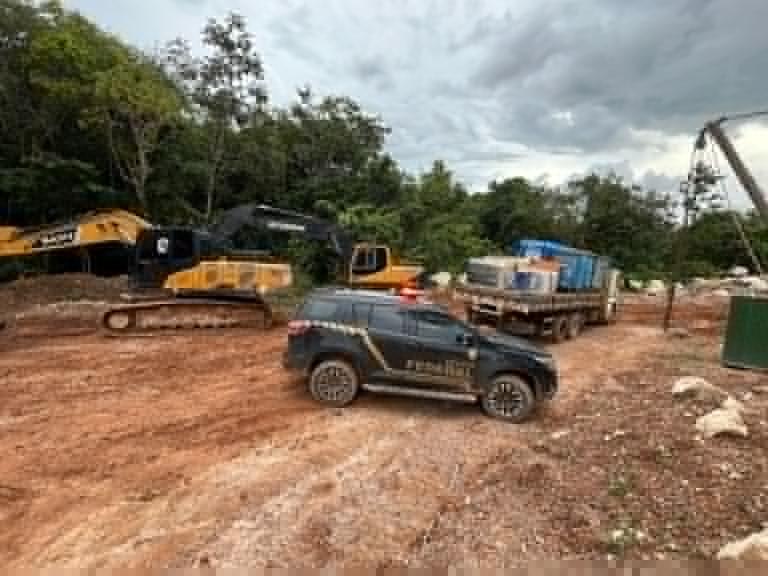 PF e ANM realizam operação conjunta para coibir a mineração ilegal em Cristalândia/TO
