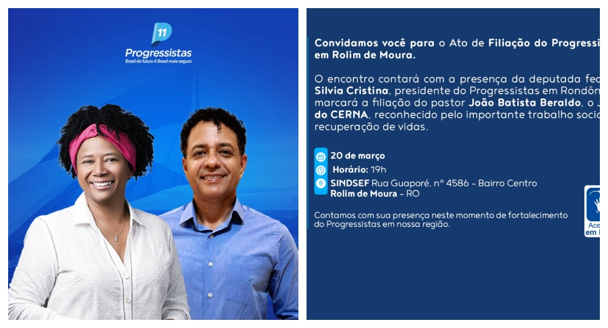 Sílvia Cristina afirma que filiação de João do Cerna fortalece ainda mais o Progressistas