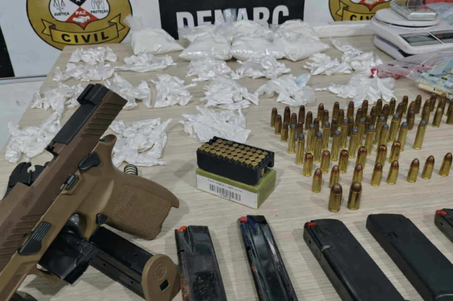 DENARC prende casal do tráfico na zona sul