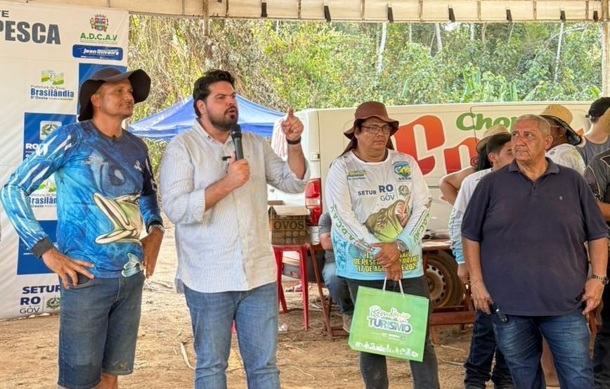 Nova Brasilândia entra no circuito da pesca esportiva com evento apoiado pelo deputado Jean Oliveira
