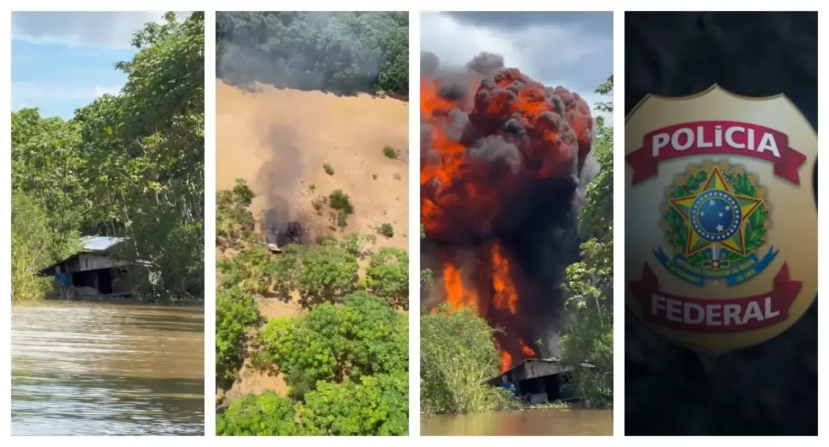 PF intensifica combate ao garimpo ilegal no rio Madeira durante operação na Amazônia