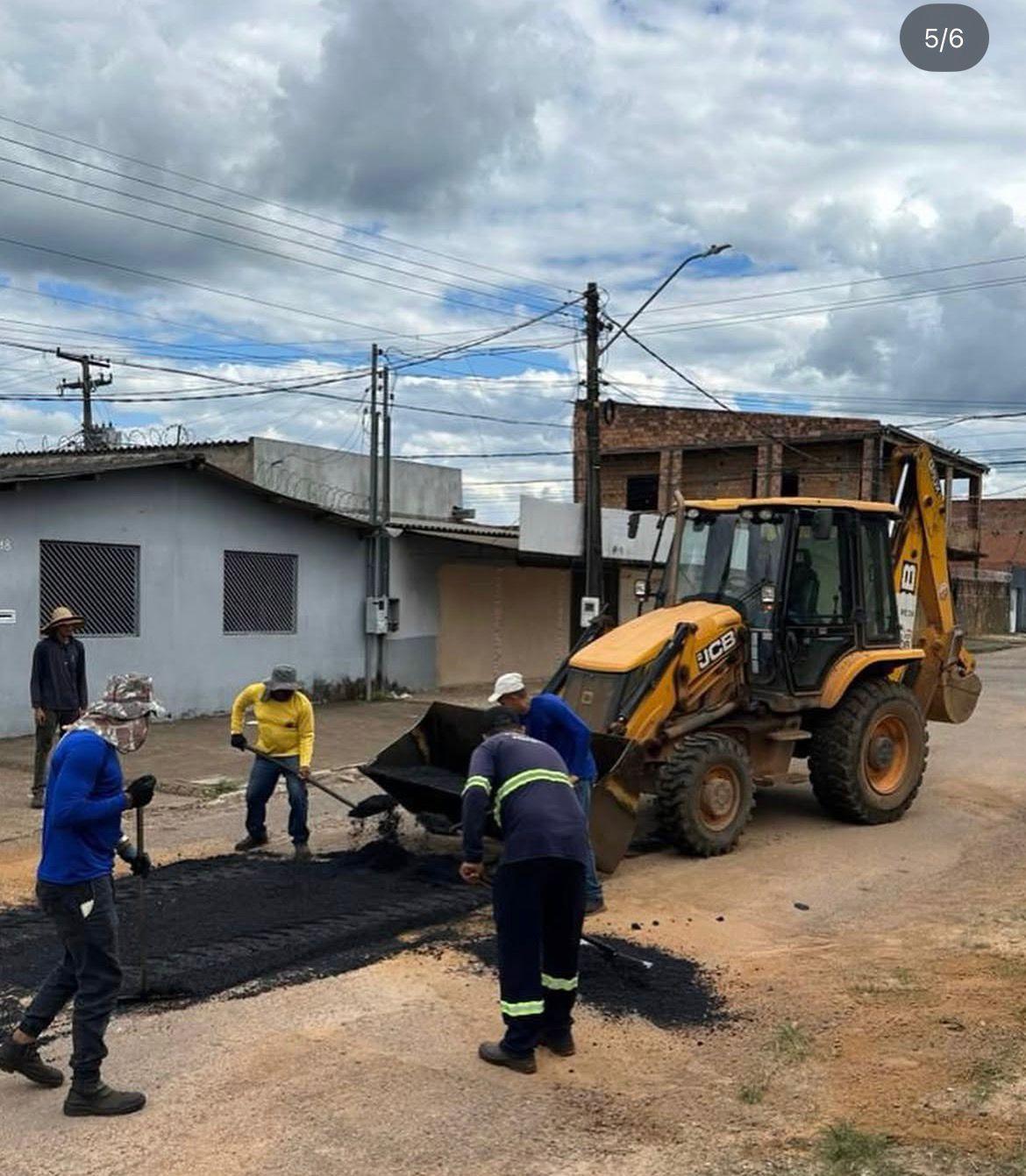 Pedido de Edimilson Dourado é atendido com operação tapa-buraco na Zona Sul de Porto Velho