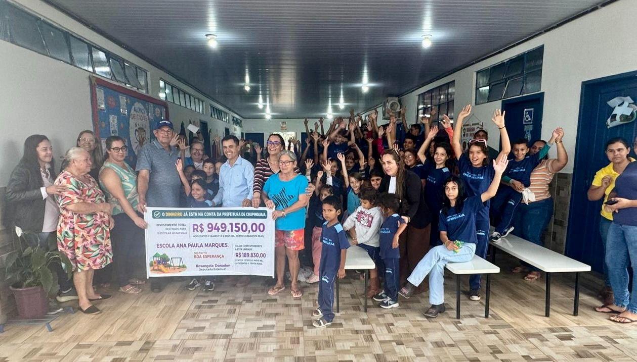 BOA ESPERANÇA: deputada Rosangela Donadon visita escola Ana Marques e apresenta detalhes de recurso de quase R$ 1 milhão para Chupinguaia