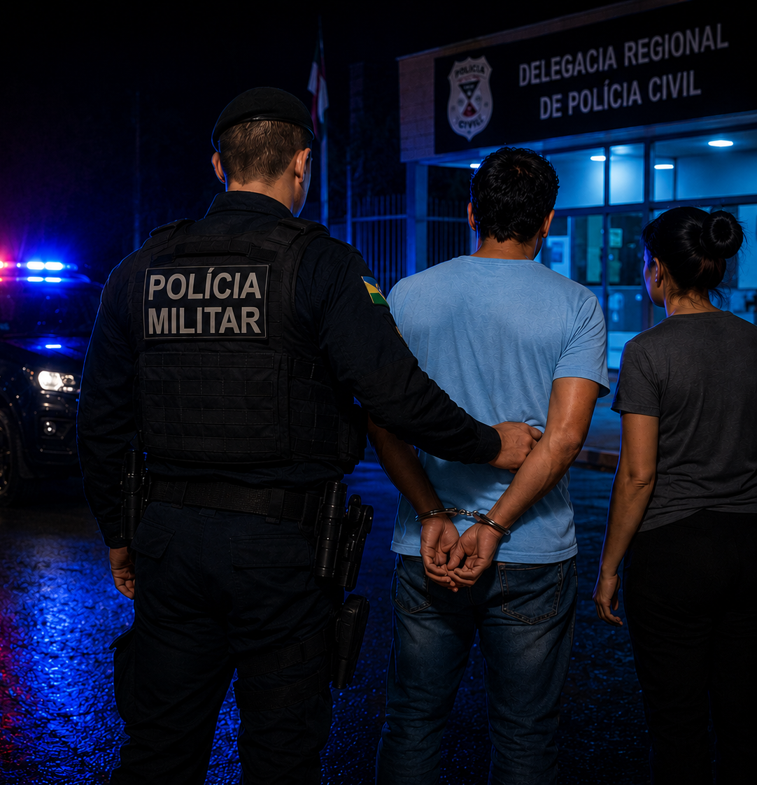 Perseguição e ameaças: Homem é preso pela PM após invadir residência e intimidar ex-companheira em Guajará-Mirim