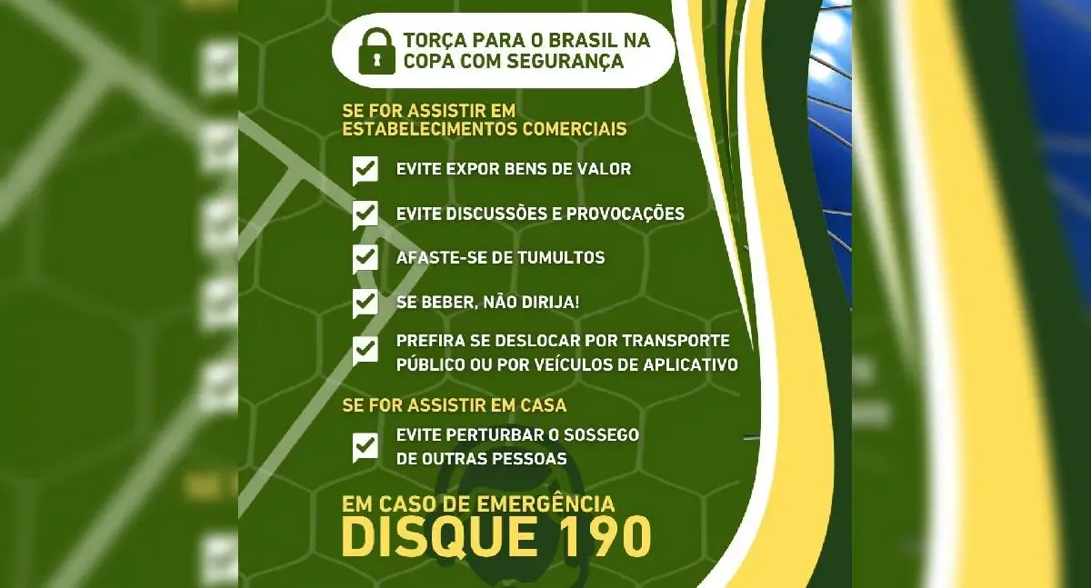 PM orienta torcedores para celebrar jogos com segurança