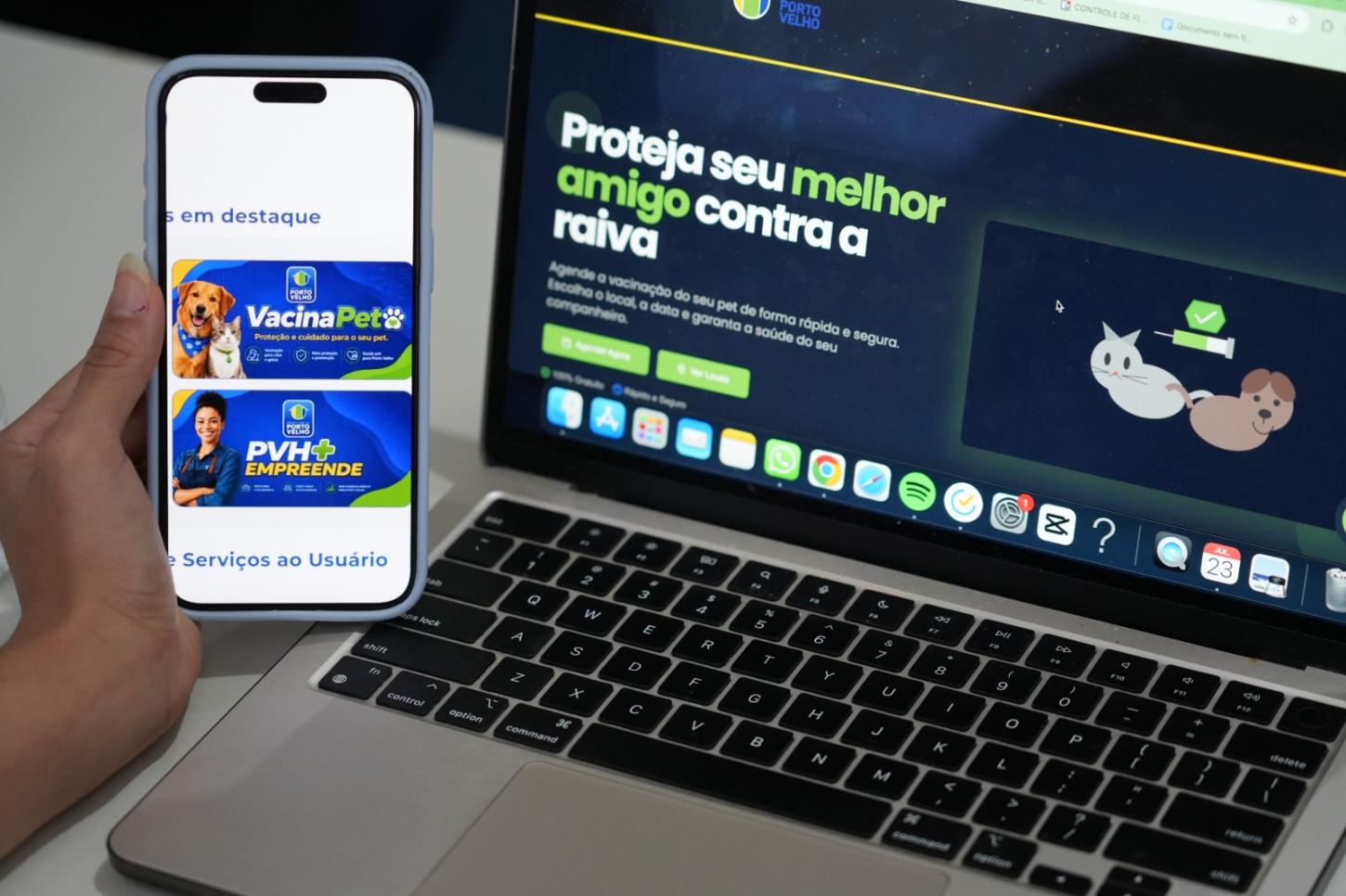 Aplicativo PVH+ facilita agendamento da vacinação antirrábica de cães e gatos