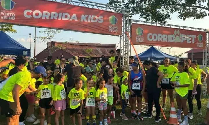Corrida Kids e Corrida Pet ampliam participação das famílias nas comemorações de Porto Velho