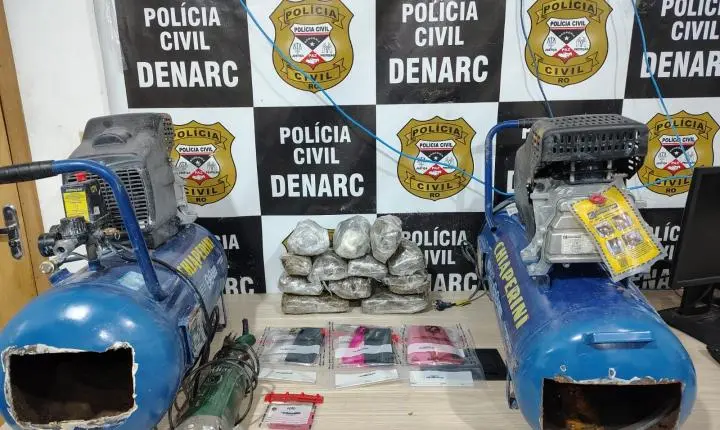 DENARC desarticula grupo do CV que usava compressores para ocultar drogas em Porto Velho