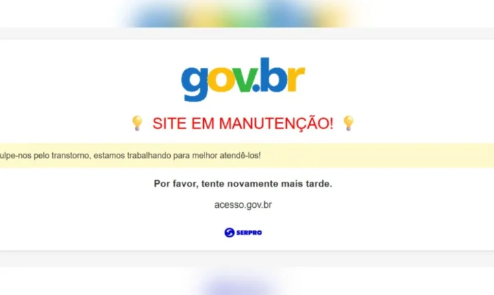 Instabilidade no Gov.br afeta acesso a serviços nesta segunda-feira