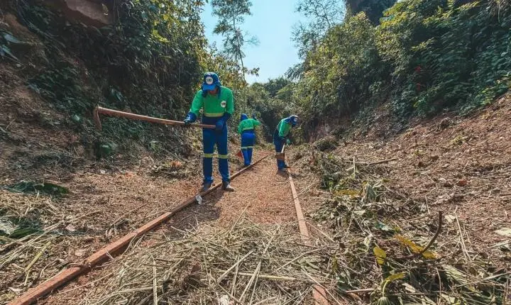 Limpeza no Memorial Rondon integra revitalização da Estrada de Ferro Madeira-Mamoré