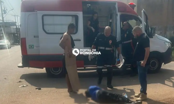 Motociclista fica ferido após carro invadir preferencial na zona leste