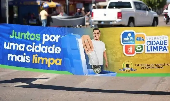 Porto Velho reforça serviços de limpeza urbana após um ano de atividades