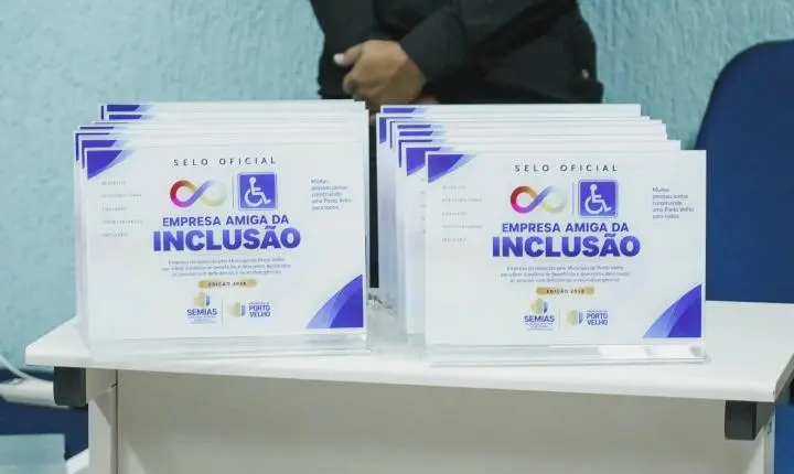 Prefeitura entrega Selo Empresa Amiga da Inclusão a empresas que aderiram ao programa em Porto Velho