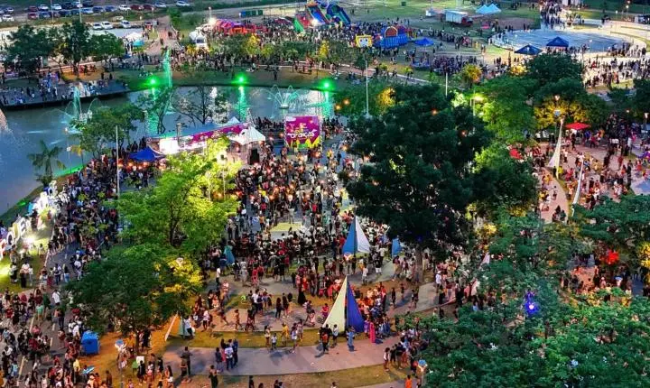 Sorteio de 50 bicicletas faz a alegria da criançada no Parque Cidade